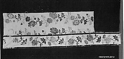 Panel, Linen, cotton, wool, French