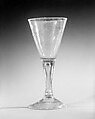 Wineglass, Glass, probably British or Flemish