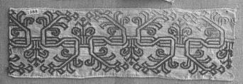 Band, Silk on linen, Greek or Italian