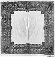 Handkerchief, Bobbin lace, French, Chantilly