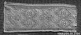 Band, Cutwork, German or Central European