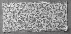 Fragment, Embroidered net, punto à rammendo, German