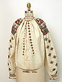 Blouse, cotton, glass, Romanian