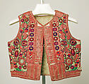 Vest, leather, wool, Hungarian