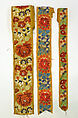 Wedding ensemble, cotton, silk, metal, Slovak