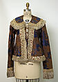 Jacket, silk, metal, cotton, Russian