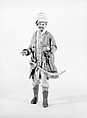 Man with turban hat, Polychromed terracotta head; wooden limbs; body of wire wrapped in tow; various fabrics, Italian, Naples