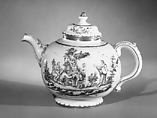 Teapot with cover, Doccia Porcelain Manufactory (Italian, 1737–1896), Hard-paste porcelain, Italian, Florence