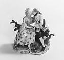 Marital concord (one of a pair), Frankenthal Porcelain Manufactory German, Hard-paste porcelain, German, Frankenthal