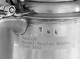 Tankard, Charles Roades (active 1677–1707), Silver, British, York