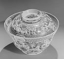 Bowl with cover, Hard-paste porcelain, Chinese, for British market