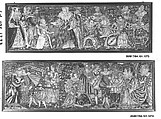 Valance, Wool and silk on canvas, British