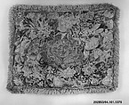 Cushion, Silk and metal thread on canvas, French