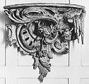 Wall bracket, Carved and painted wood, German
