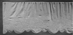 Valance, Linen and cotton, German or Swiss