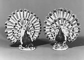 Peacock (one of a pair), Meissen Manufactory German, Hard-paste porcelain, German, Meissen