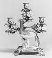 Candelabrum, Meissen Manufactory  German, Hard-paste porcelain, gilt bronze, German, Meissen with French mounts