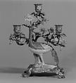 Candelabrum, Meissen Manufactory  German, Hard-paste porcelain, gilt bronze, German, Meissen with French mounts