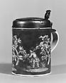 Tankard, Meissen Manufactory  German, Hard-paste porcelain, silver gilt, German, Meissen