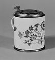 Tankard, Meissen Manufactory German, Hard-paste porcelain, silver parcel gilt, German, Meissen