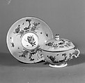 Porringer with cover and stand, Meissen Manufactory German, Hard-paste porcelain, German, Meissen