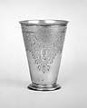 Beaker, Ludolf Lüders, Silver, partly gilt, Estonian, Narva