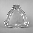 Triangular dish, Adolf Carl Holm, Silver, German, Augsburg