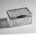 Snuffbox, Rock crystal, gold rims, Continental European