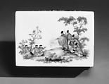 Snuffbox, Meissen Manufactory (German, 1710–present), Hard-paste porcelain, gold, German, Meissen