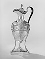 Chocolate pot with cover, Elkington & Co. (British, Birmingham, 1829–1963), Silver on base metal, British, Birmingham, after British, London original