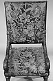 Armchair, Carved and gilded wood; wool and silk Aubusson tapestry covers, French