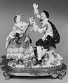 Shepherd musicians, Meissen Manufactory German, Hard-paste porcelain, gilt-bronze mount, German, Meissen