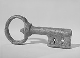 Coffer or chest key, Wrought iron, probably Northern Italian or possibly German