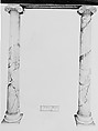 Column with base (one of a pair), Marble, European