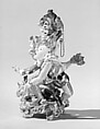 Harlequin and rooster, Hard-paste porcelain, European, possibly German