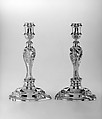 Pair of candlesticks, Thomas Gilpin, Silver, British, London
