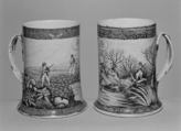 Pair of mugs, Samuel Howitt  British, Hard-paste porcelain, Chinese, for British market