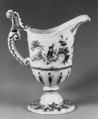 Ewer, Faience (tin-glazed earthenware), probably French, Moustiers