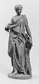 Ceres, Augustin Pajou (French, Paris 1730–1809 Paris), Buff terracotta with reddish patination, French, Paris