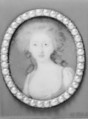 Souvenir with portraits of a man and a woman, Gold, enamel, diamonds, pearls; ivory, French
