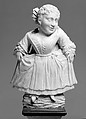 Female Dancing Dwarf, Ivory; base: ivory and wood, German or Netherlandish