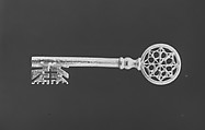 Coffer or chest key, Wrought iron, probably Italian