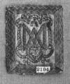 Scapular (?) (one of a pair), Silk and metal thread, German