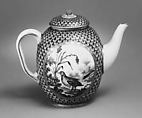 Teapot (théière calabre) (part of a service), Sèvres Manufactory (French, 1740–present), Soft-paste porcelain 
decorated in polychrome enamels, gold, French, Sèvres