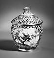 Sugar bowl (pot à sucre Hebert) (part of a service), Sèvres Manufactory (French, 1740–present), Soft-paste porcelain 
decorated in polychrome enamels, gold, French, Sèvres