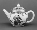 Teapot, Hard-paste porcelain, Chinese, for European, probably Dutch, market