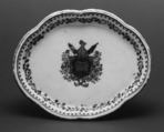 Spoon tray, Hard-paste porcelain, Chinese, for British market