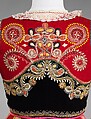 Ensemble, wool, silk, cotton, metal, glass, Portuguese