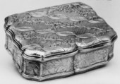 Snuffbox, Antoine Daroux French, Silver, parcel gilt, French, Paris