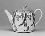 Teapot with cover and stand (part of a service), Worcester factory (British, 1751–2008), Soft-paste porcelain, British, Worcester